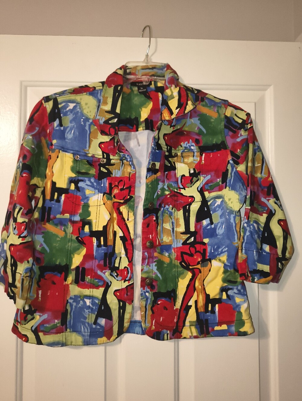 Kaktus Colorful Printed Jacket – Women's XL